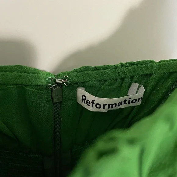 Reformation Esther Dress Kelly 💚 - Picture 5 of 6